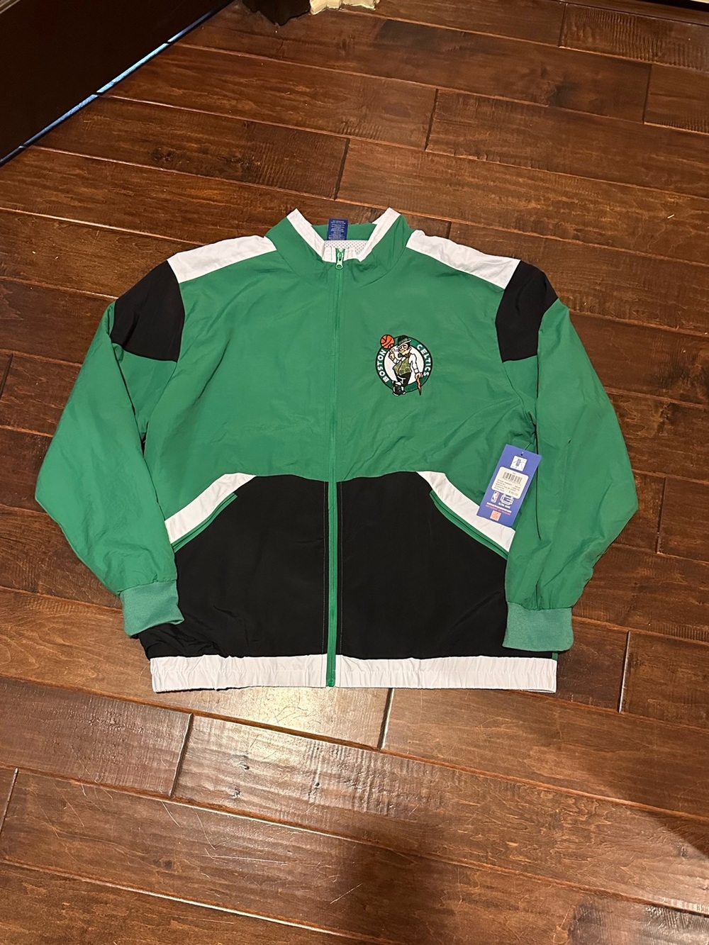NBA Ultra Game VKMK907 Men Sz 2XL Green Boston Celtics Main Stay Full Zip Jacket